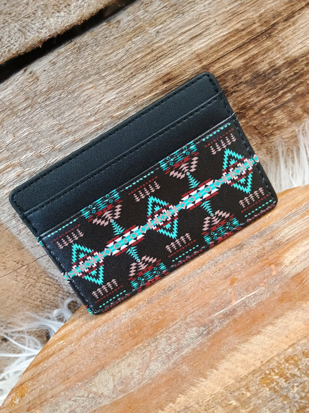 The Simple Diamonds Black Card Wallet