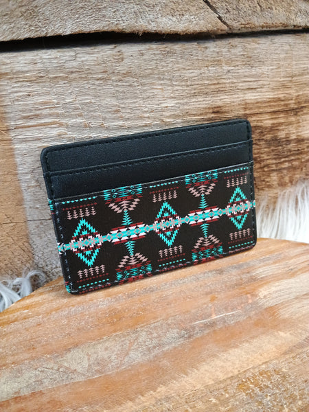 The Simple Diamonds Black Card Wallet