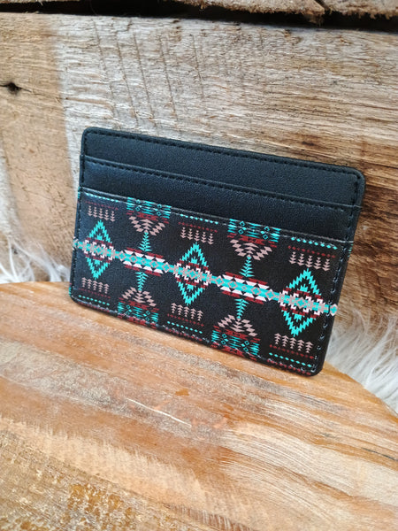 The Simple Diamonds Black Card Wallet