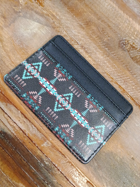 The Simple Diamonds Black Card Wallet