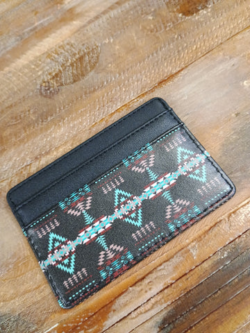 The Simple Diamonds Black Card Wallet