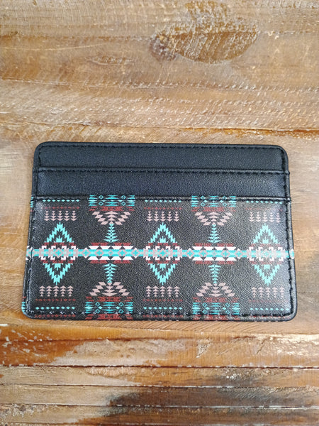 The Simple Diamonds Black Card Wallet