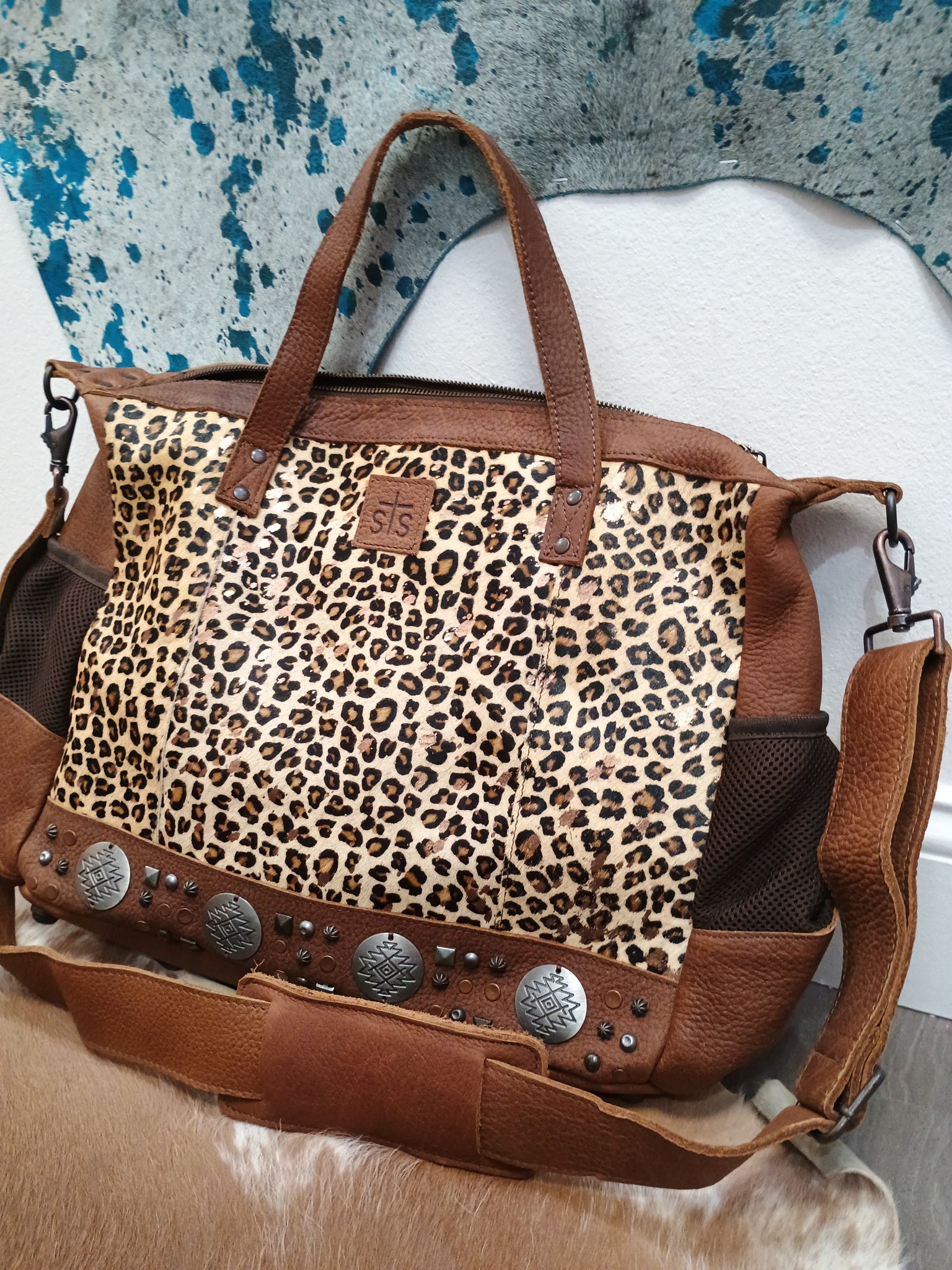 The Sweet Leopard Multi Crossbody Backpack Purse