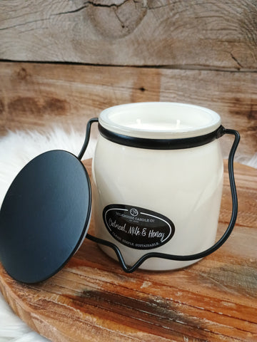 The Oatmeal, Milk, & Honey Butter Jar Milkhouse Candle