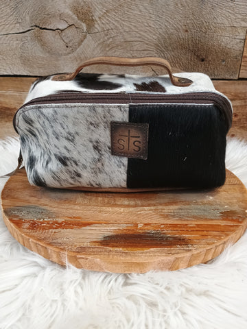 The Cowhide Makeup Bag