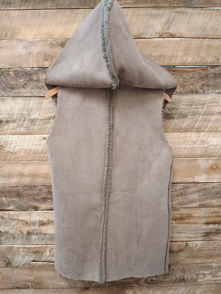 The Walk Up Front Mocha Grey Vest