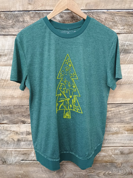 The Holidays Tree Green Tee