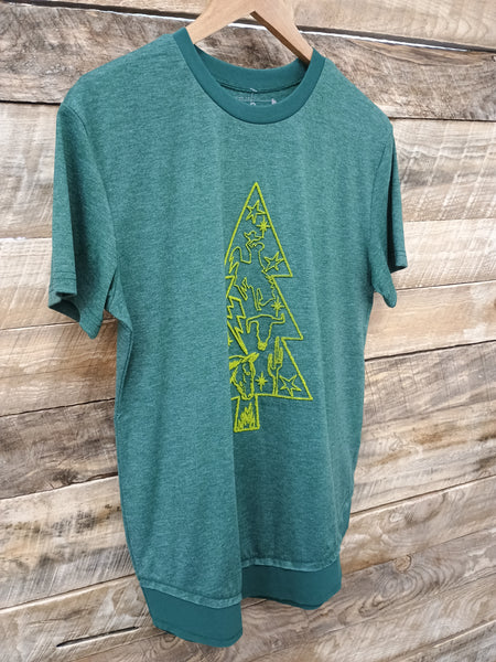 The Holidays Tree Green Tee