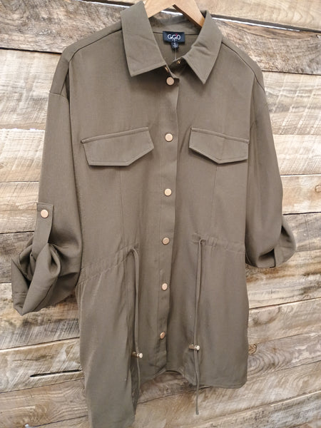 The Today Is It Mocha Olive Cardigan Jacket