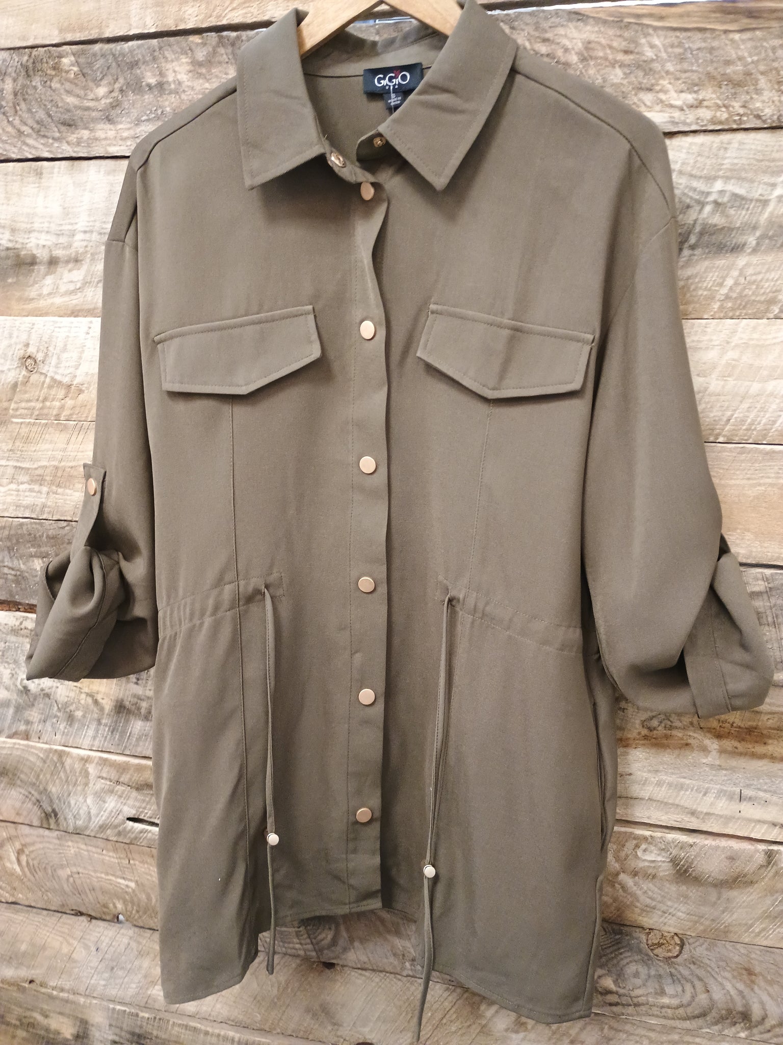 The Today Is It Mocha Olive Cardigan Jacket