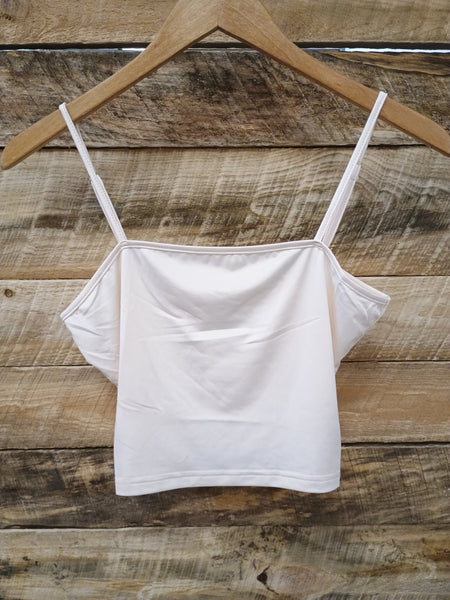 The Cream Crop Tank Top