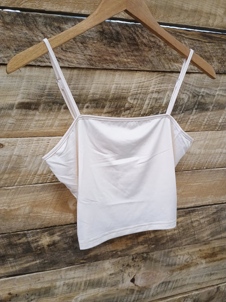 The Cream Crop Tank Top