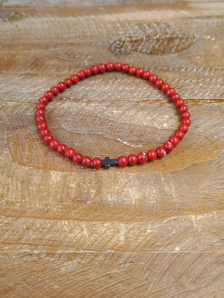 The Red Cross Stretch Bracelet