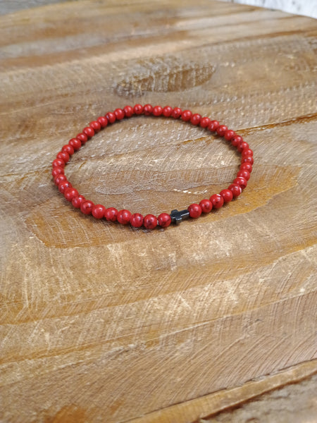 The Red Cross Stretch Bracelet