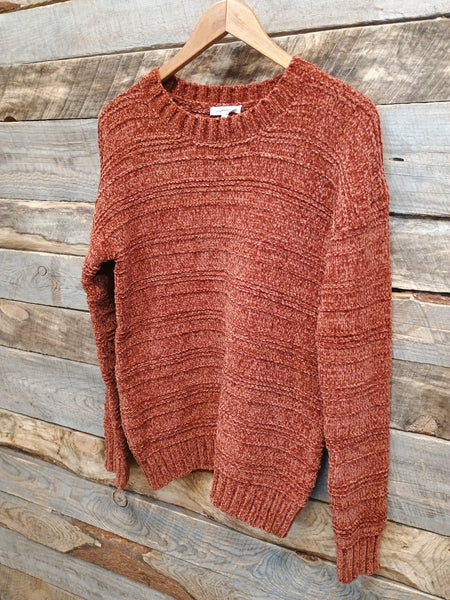 The Way There Rust Sweater