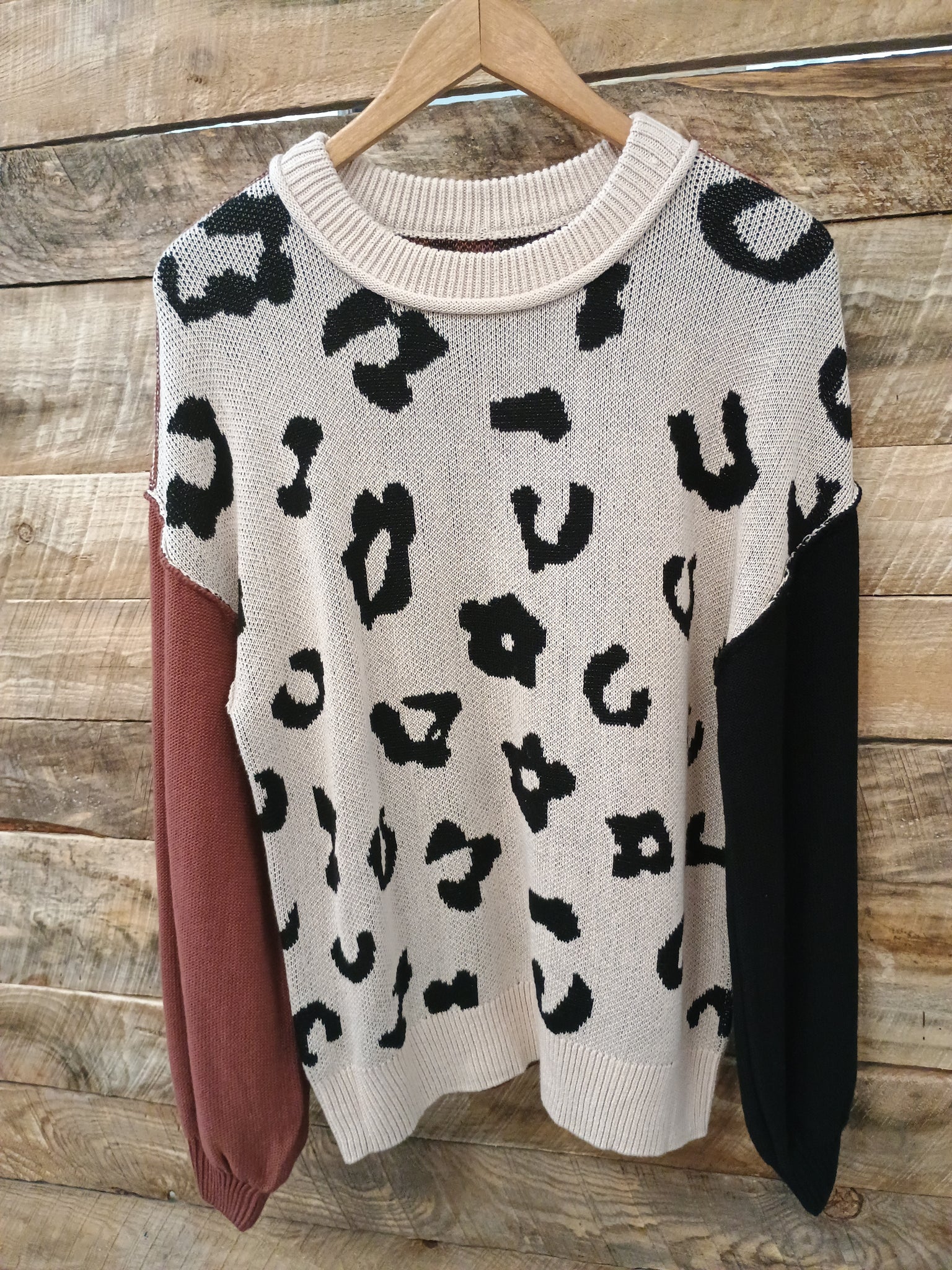 The Leopard Patchwork Sweater