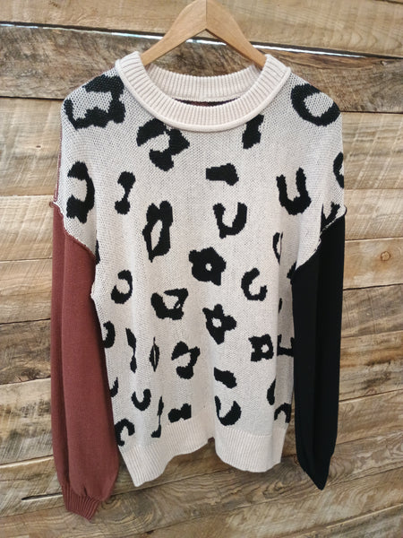 The Leopard Patchwork Sweater