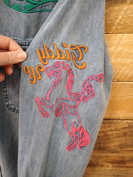 The Giddy Up Embroidery Denim Top Jacket