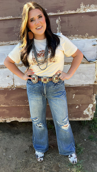 The Longhorn and Yucca Tee