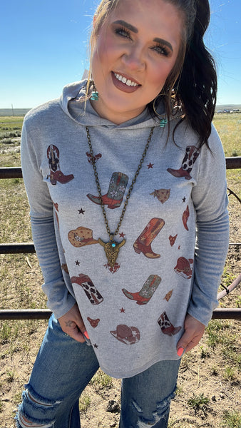 The Boots Heather Grey Top
