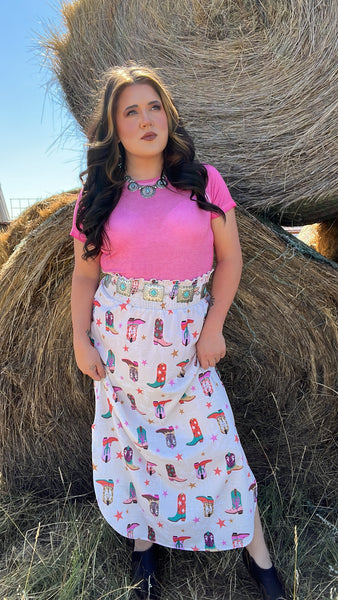 The Boots Of Color Skirt