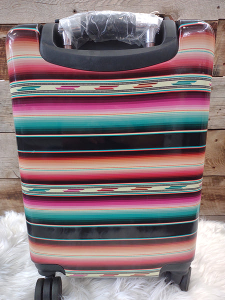 The Rolling Rambler Serape Suitcase