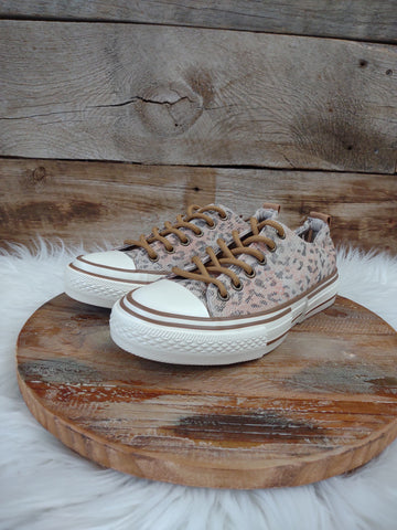 The Taupe and Leopard Sneaker