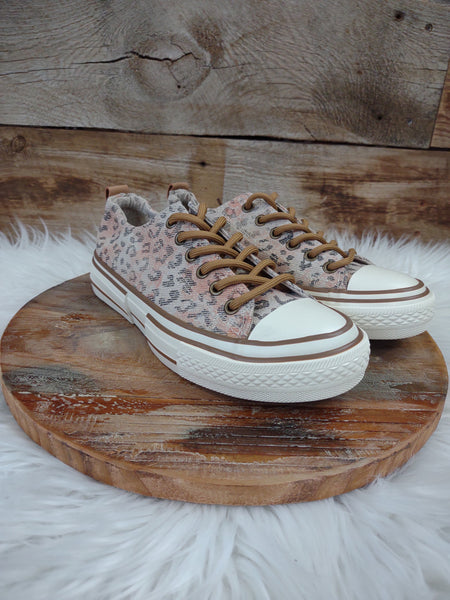 The Taupe and Leopard Sneaker