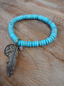 The Turquoise Ways Stretch Bracelet