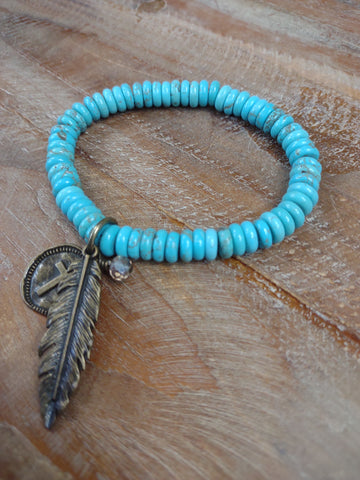 The Turquoise Ways Stretch Bracelet