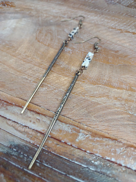 The Simplest Dalmatian Earrings