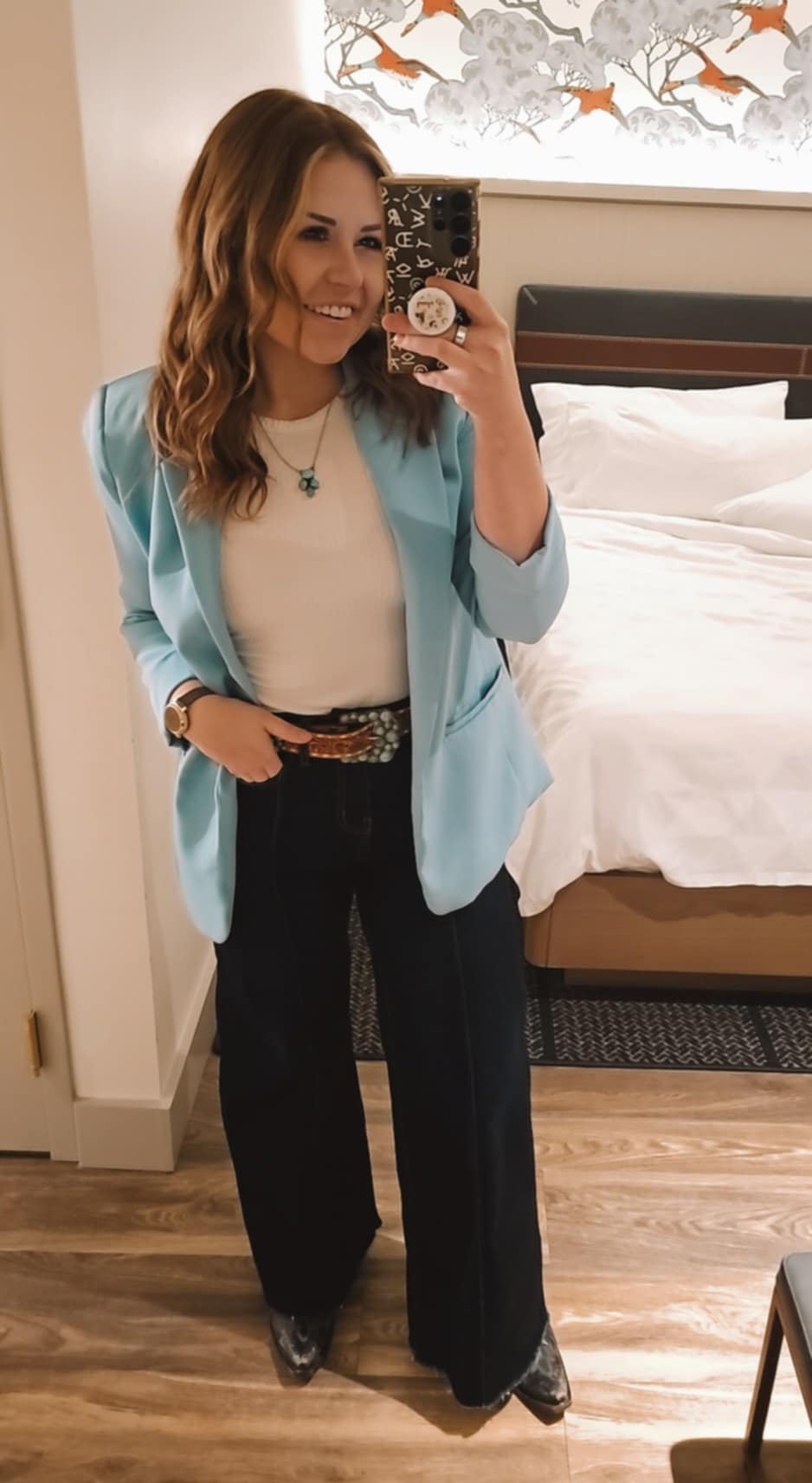 The Just Right Dusty Teal Blazer