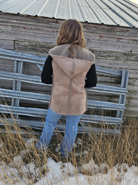 The Walk Up Front Mocha Grey Vest