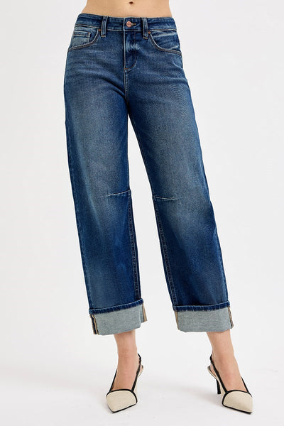 The Nellie Slouchy Crop Barrel Jean