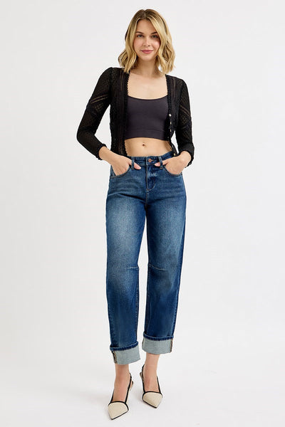The Nellie Slouchy Crop Barrel Jean