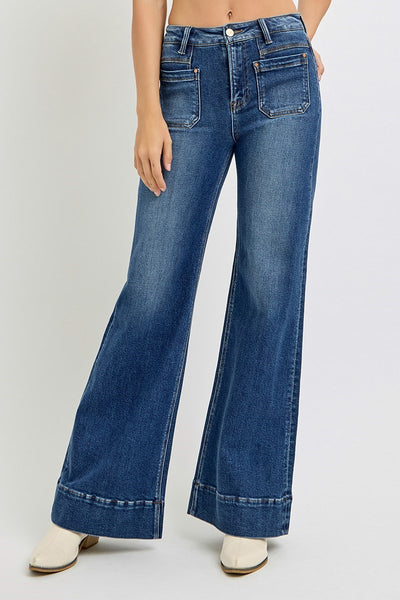 The Bristol High Rise Wide Flare Pocket Jeans