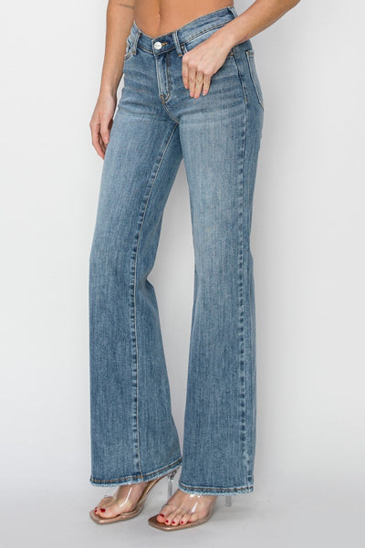The Maggie Mid Rise Wide Leg Jean