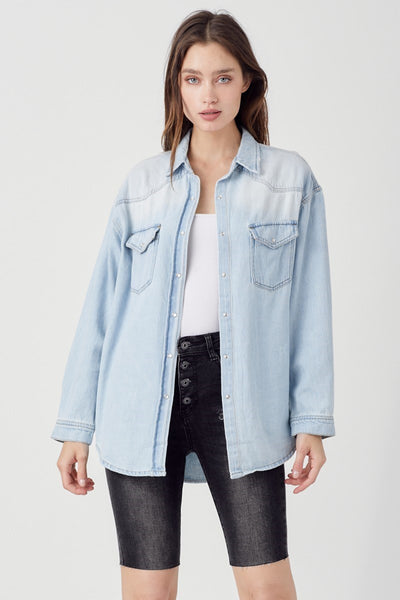 The Take A Stand Relaxed Fit Denim Top Jacket