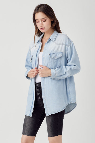 The Take A Stand Relaxed Fit Denim Top Jacket