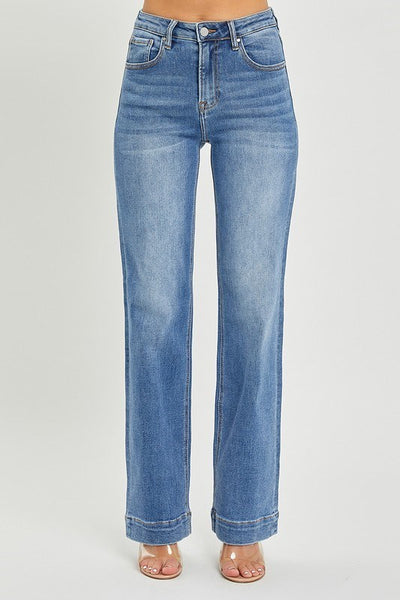 The Miranda High Rise Straight Leg Medium Jeans
