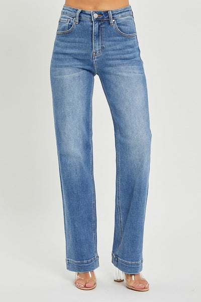 The Miranda High Rise Straight Leg Medium Jeans