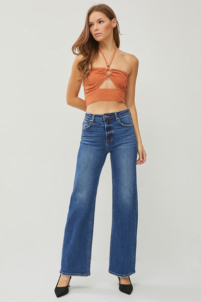 The Darbie High Rise Dark Straight Jeans