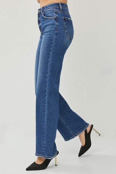 The Darbie High Rise Dark Straight Jeans