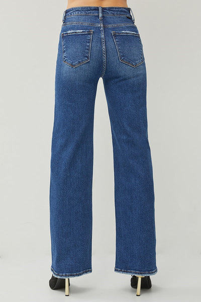 The Darbie High Rise Dark Straight Jeans