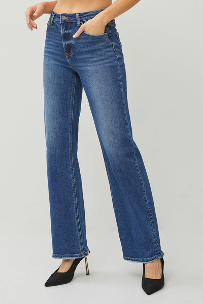 The Darbie High Rise Dark Straight Jeans