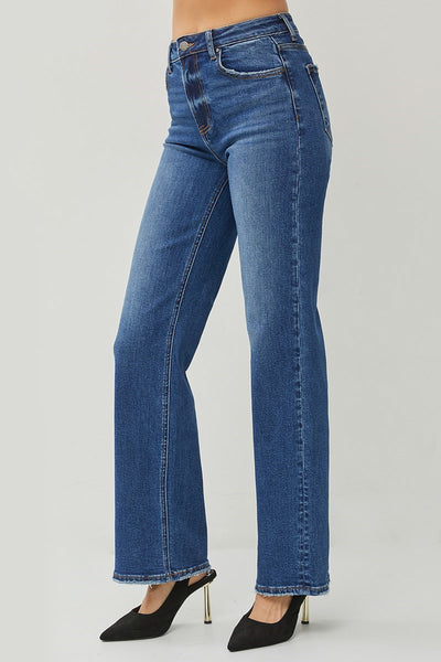 The Darbie High Rise Dark Straight Jeans