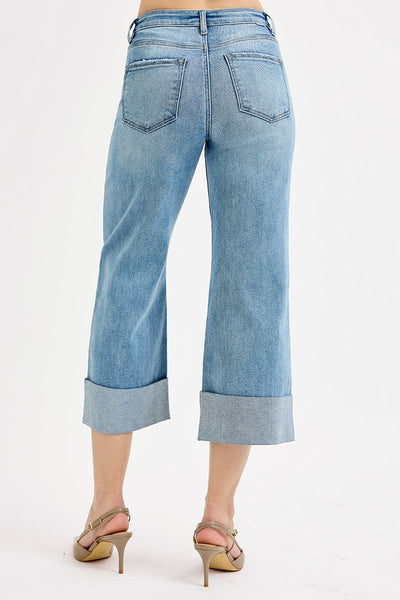 The Lindie High Rise Ankle Cuffed Jeans