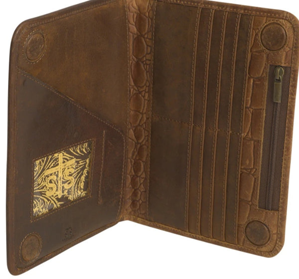 The Way There Croc Magnetic Wallet