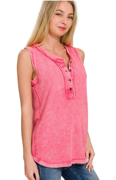 The Best Start Fuchsia Tank Top