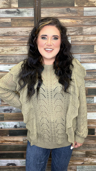 The Perfect Olive Sweater